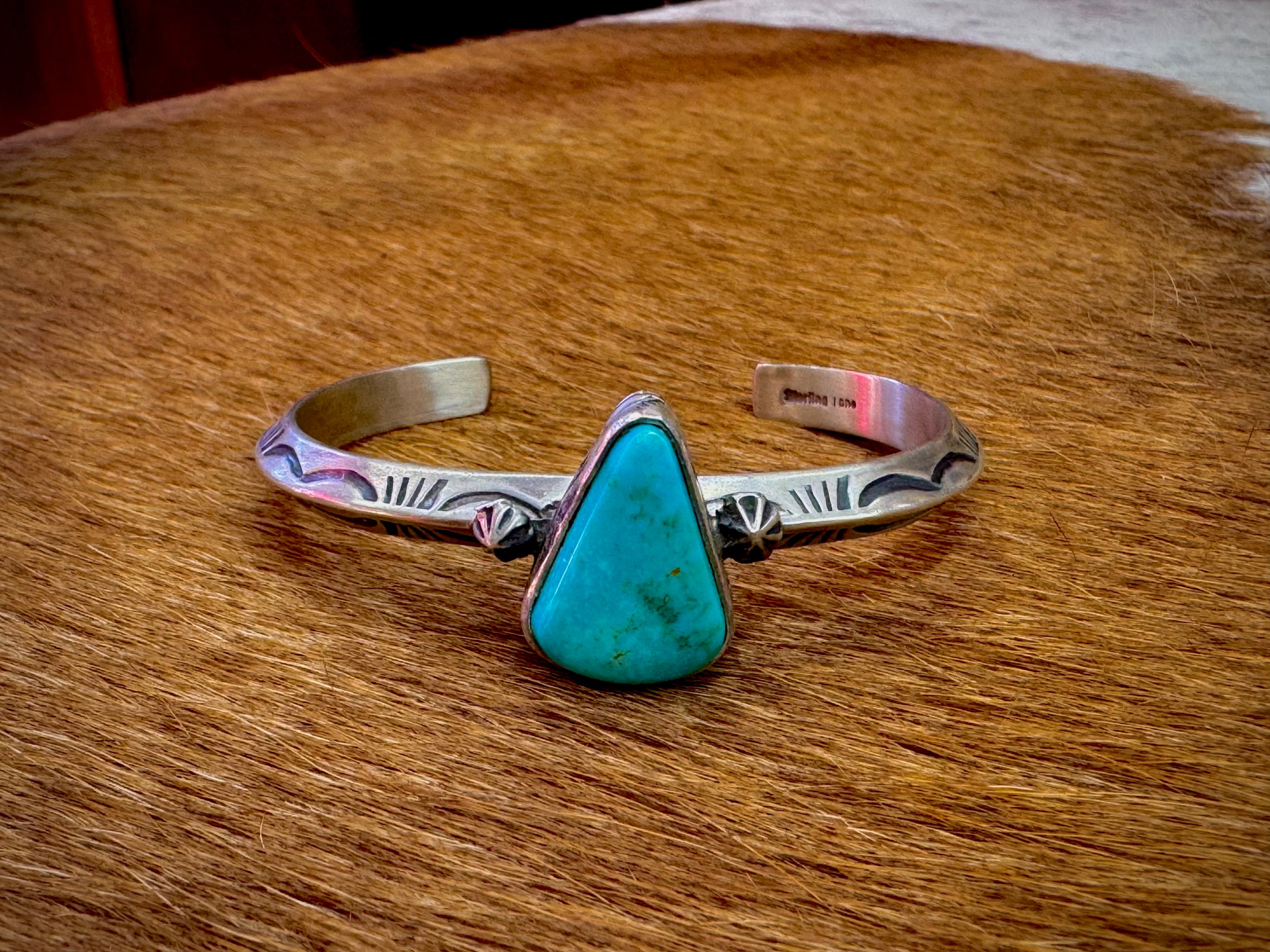 Sterling Silver Turquoise Stackable Cuff