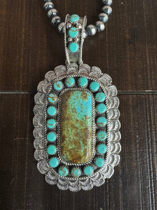 Sterling Silver Turquoise Pendant