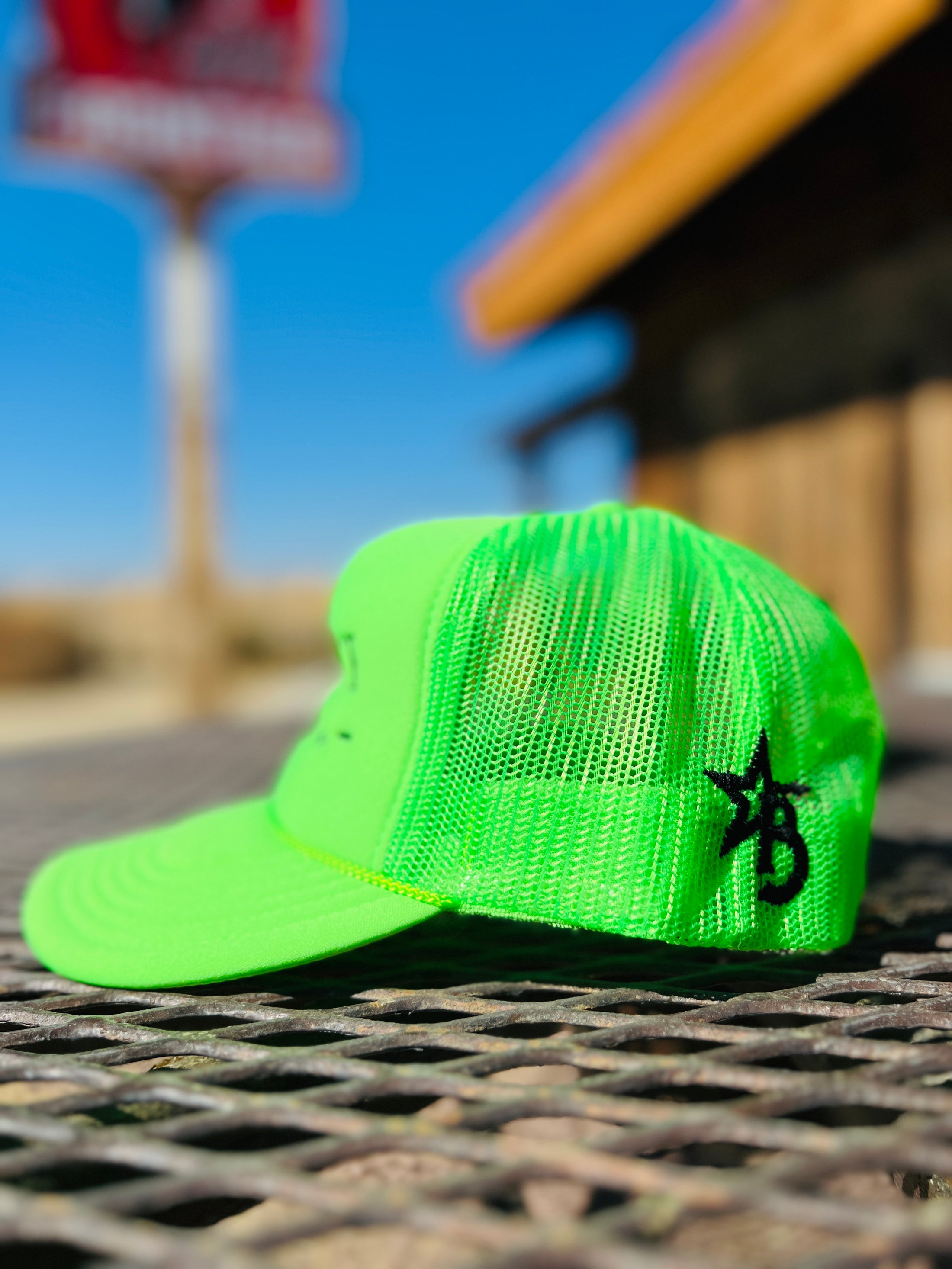 Neon Green Bougie Cattle Co. Trucker Hat