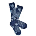 Load image into Gallery viewer, Lucky Chuck FRINGE CONCHO NAVY PERFORMANCE SOCKS
