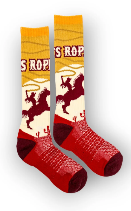 Lucky Chuck Let's Rope Performance Socks