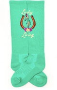 Load image into Gallery viewer, Lucky Chuck Performance Socks Lucky Living Island Cowgirl
