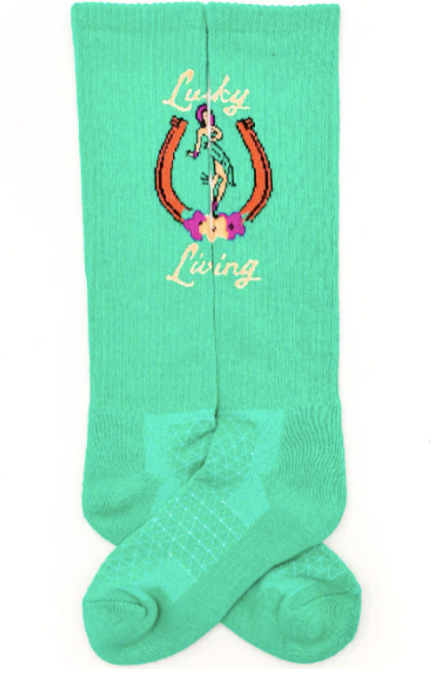 Lucky Chuck Performance Socks Lucky Living Island Cowgirl