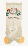 Load image into Gallery viewer, Lucky Chuck We Ride at Dawn Tan Performance Socks
