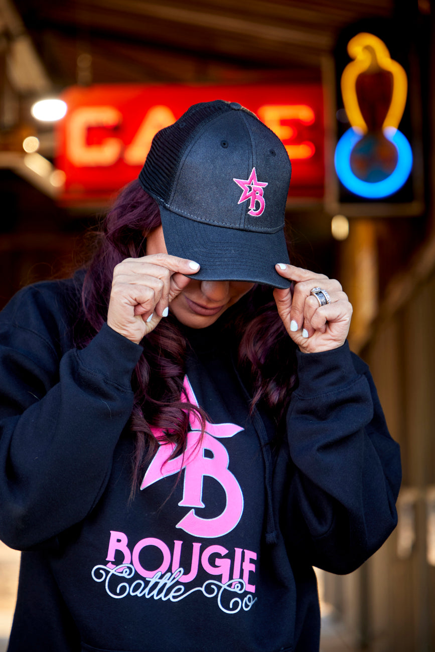 Glitter Black Baseball Hat