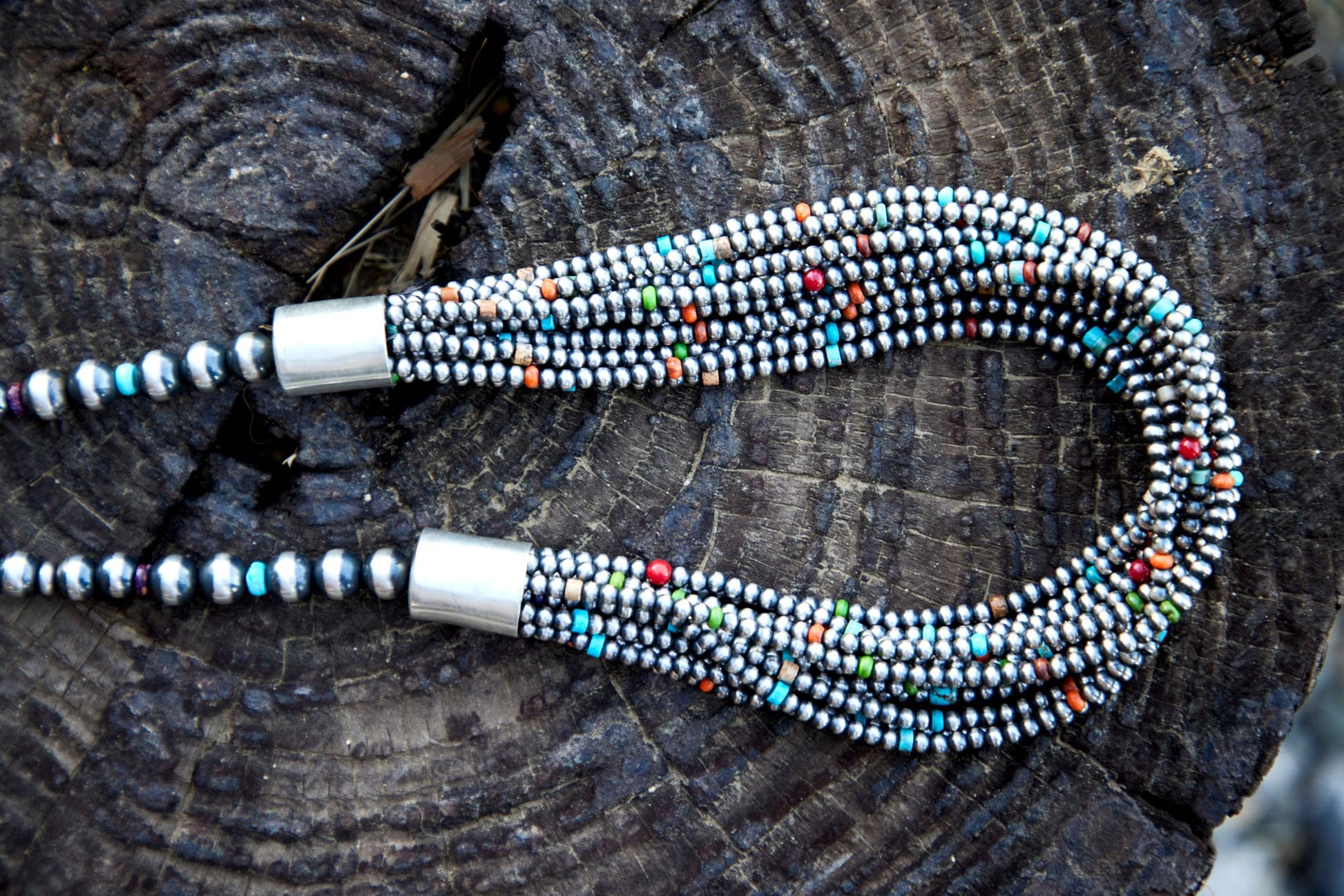 Savvy Collector » Strand of Graduated Silver Beads by NavajoNavajo